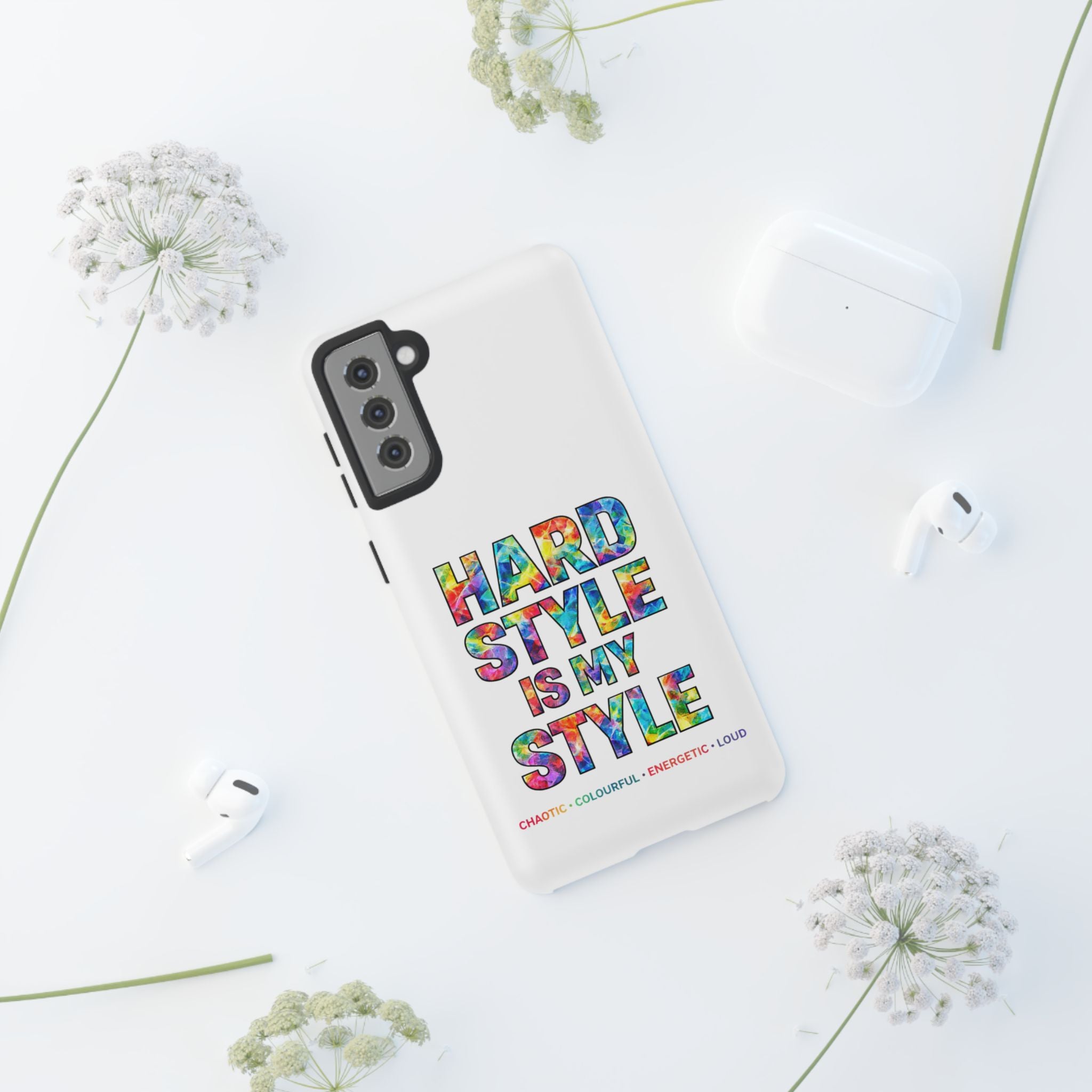 Hardstyle White Tough Phone Case — Hardstyle is my Style