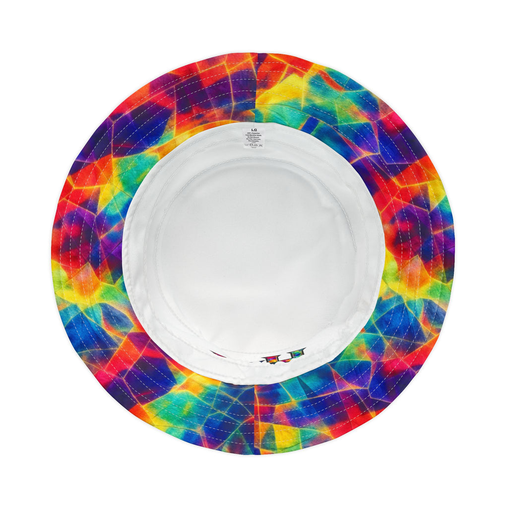 HardstyleMoguls 'The Drop' White Bucket Hat — Hardstyle Bucket Hat AOP - Hardstyle is my Style