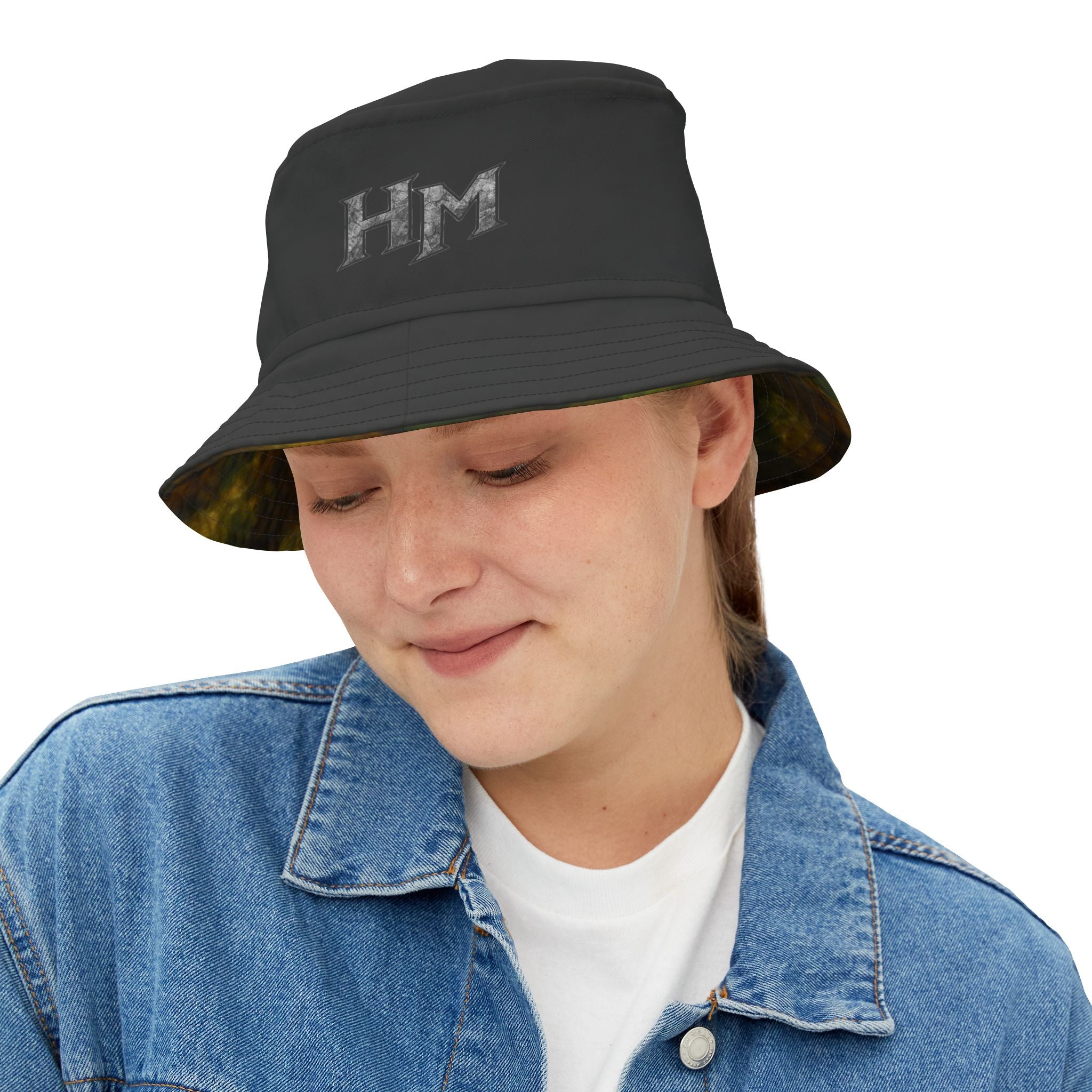 HardstyleMoguls 'The Kick' Black & Camo Bucket Hat — Hardstyle Bucket Hat AOP - Hardstyle is my Style