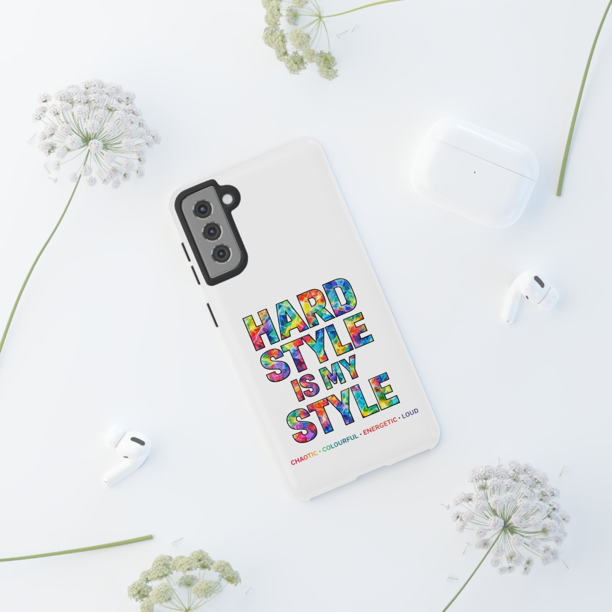Hardstyle White Tough Phone Case — Hardstyle is my Style