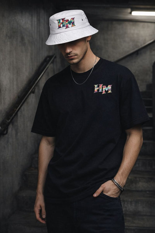 BUCKET & TEE FOR £40 - The Drop (White Bucket Hat)